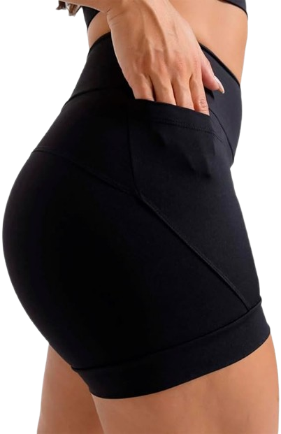 Short Feminino Academia com 2 Bolsos