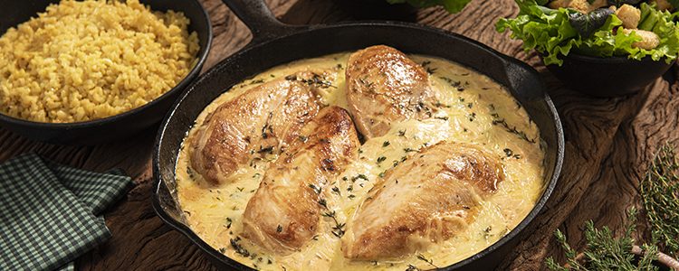 Peito de Frango Recheado com Espinafre e Nozes