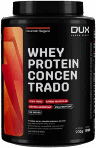 Dux Whey Protein Concentrado Caramelo Salgado Pote 900g