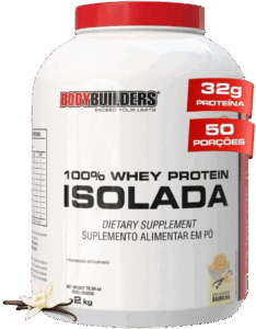 Whey Protein 100% Isolada Baunilha 2kg – Bodybuilders