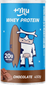 Whey Concentrado, Mais Mu, Sabor Chocolate, 20g de proteína – 450g